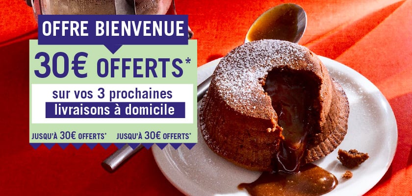 Offre r&eacute;serv&eacute;e aux clients effectuant leur premi&egrave;re commande -Jusqu'a 30&euro; offerts