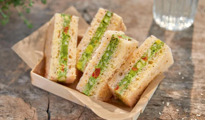  4 club sandwichs aux légumes 