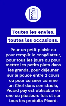  plus d'informations sur la carte picard pay 