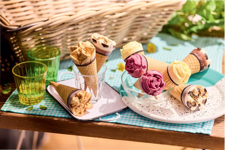 les cornets de glace