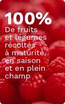 100% de fruits et légumes