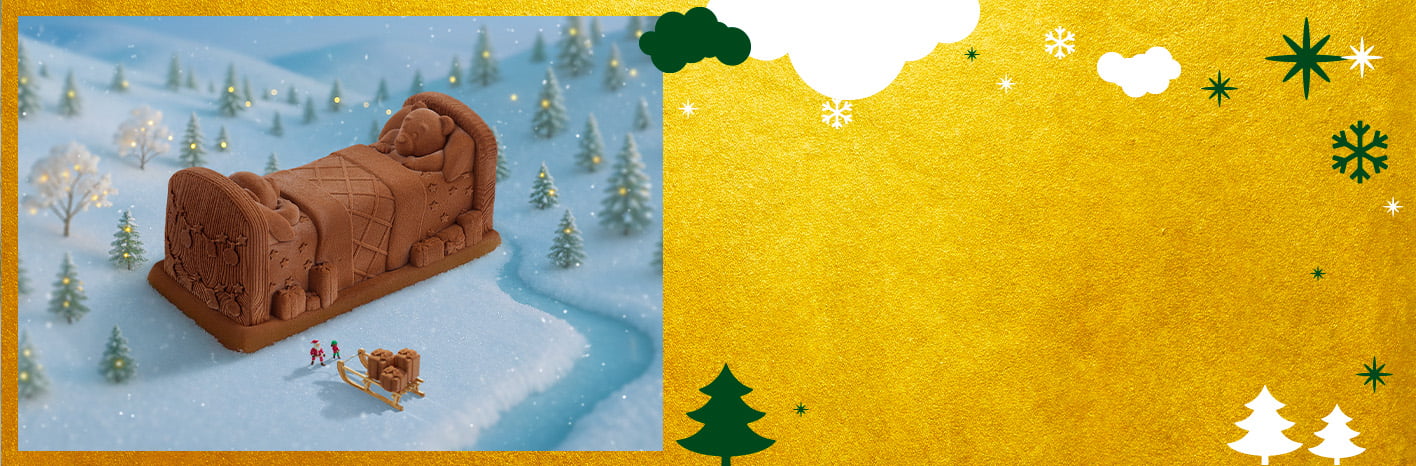 La bûche glacée Nuit de Noël