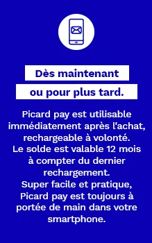  plus d'informations sur la carte picard pay 