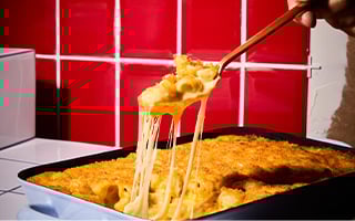 Nos Mac and Cheese bien filants