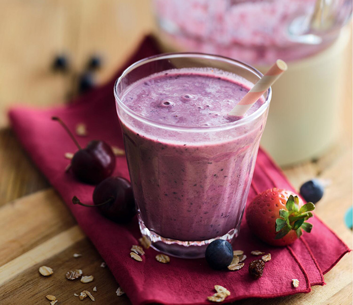 Smoothie aux cerises