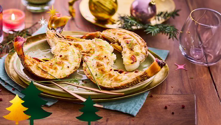 La cuisson de la queue de langouste surgelée