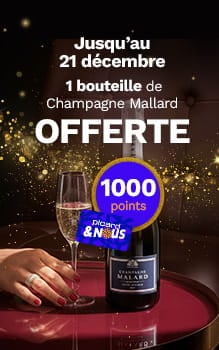 1 bouteille de Champagne Mallard avec 1000 points 