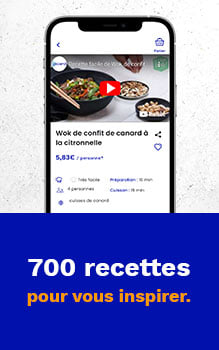 Recettes inspiration application mobile 