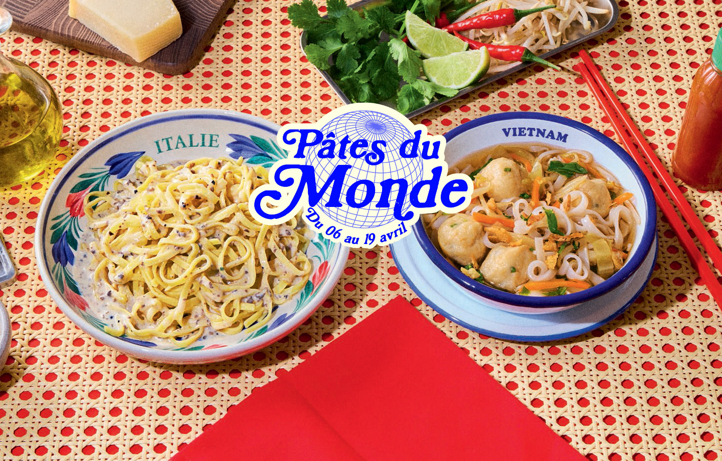 D&eacute;couvrez tous nos plats de p&acirc;tes du monde