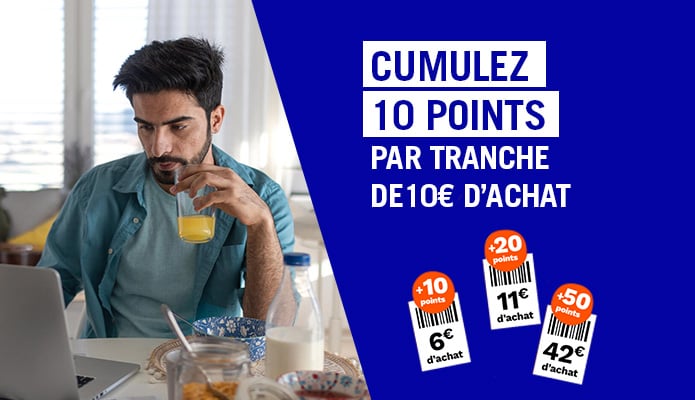 fonctionnement du cumul des points du programme de fidélité Picard & Nous