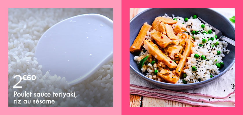 Notre poulet teriyaki