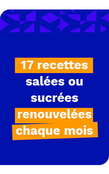 17 produits salés ou sucrés renouvelés chaque mois