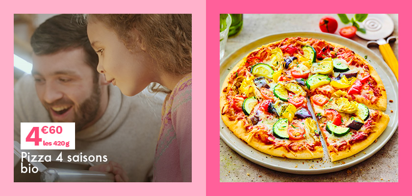 Notre pizza 4 saisons bio