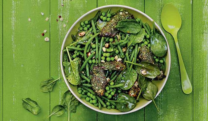 Salade de légumes verts