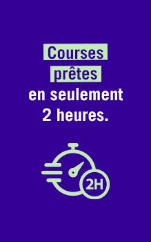 courses pr&ecirc;tes en seulement 2 heures